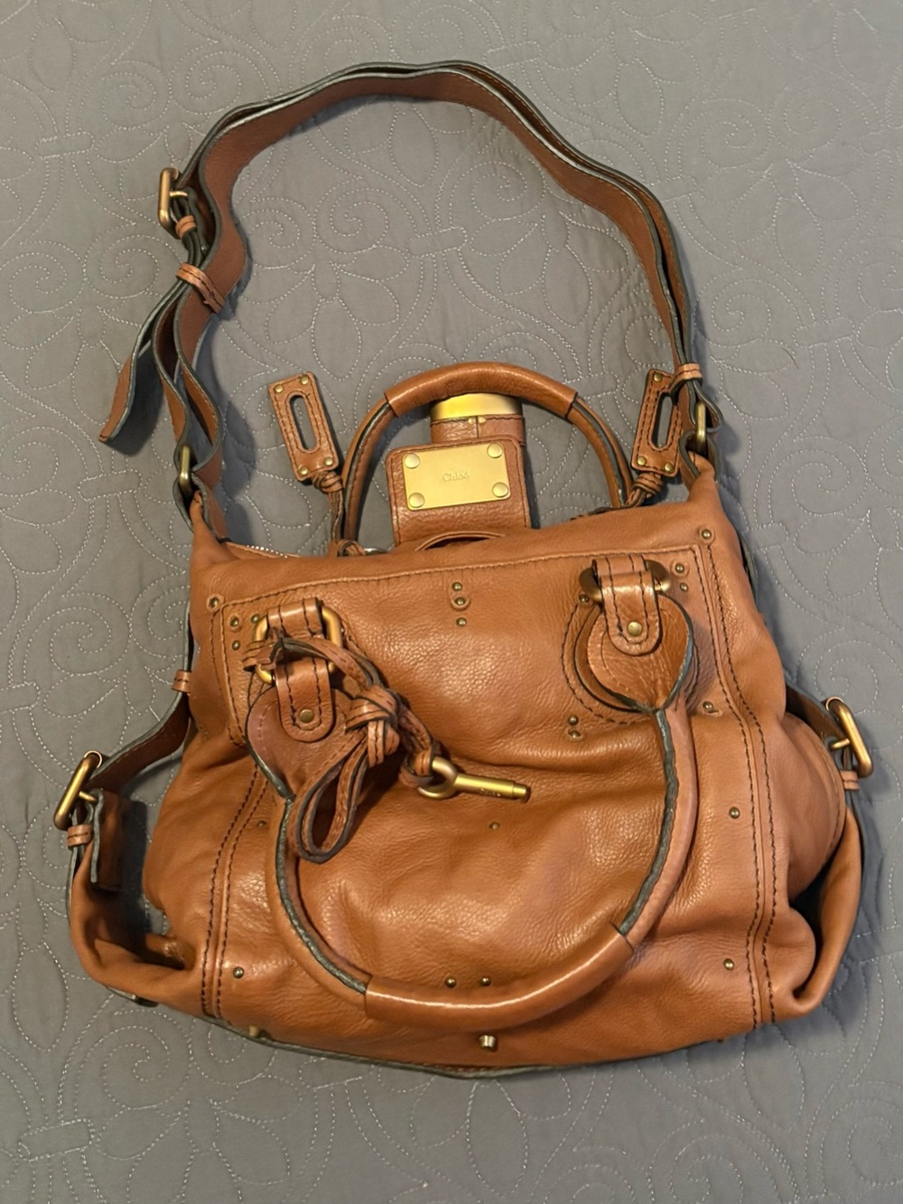 Authentic Vintage Chloé Paddington Leather Satchel Bag – Tan/Cognac - Picture 9 of 15